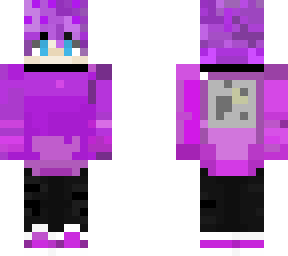 a purple moon man