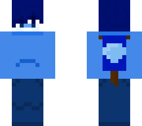 bannered blue