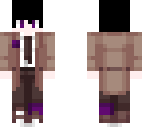 brown suit
