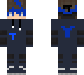 cool blue skin boy credits to- dreamnoobmc