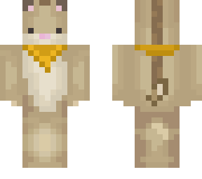 cute lazy hamster with yellow bandana