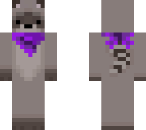 ponchoraccoon with bandanna