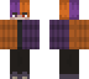 purple and orange emo guy