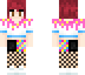 red hair with pan***ual clothing