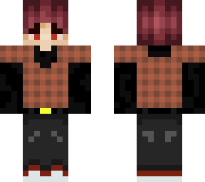 tan plad red head w/horns