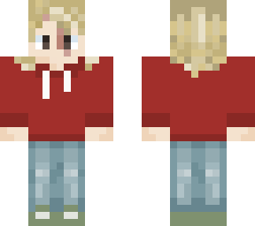 ed carter // the enemy // blonde boy red jumper //
