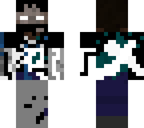 herobrine white face glowibg eyes ninja robot