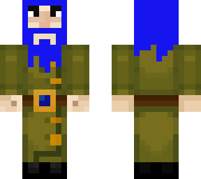 ivor with blue hair