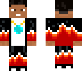 light skin in flames
