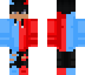blue and red cool boy