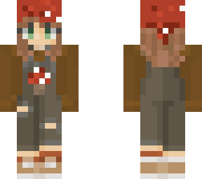mushroom overalls by jay <3