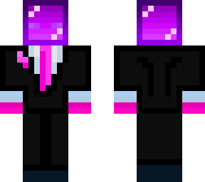 purple black suit