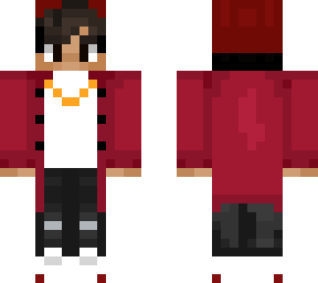 red peacoat.