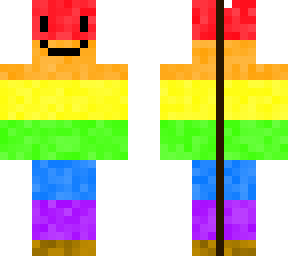 guy in a rainbow costume