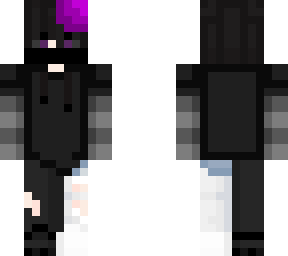 dark perpol guy wihte legs