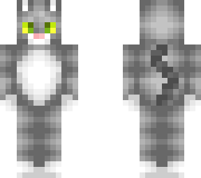 Gray Tabby Cat | Minecraft Skin