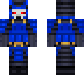 blue skeleton samurai