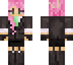 pink me with suit