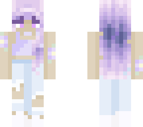 purple aesthetic cute girl
