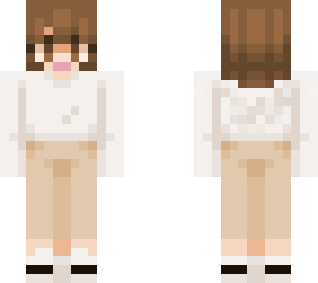 short hair girl simple outfit