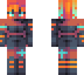 skies of cyan and orange