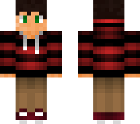 aiden (red striped hoodie)