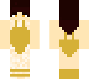 beach girl with golden beach dress