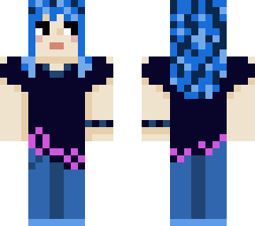 blue-haired punk girl