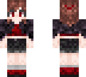 red punk brunette