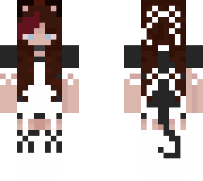 brown haired cat maid