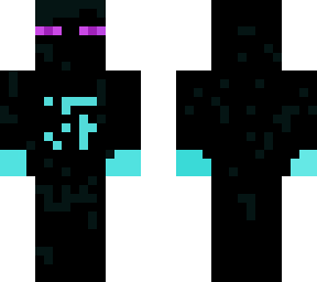 enderman with blue fists