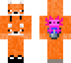 fox boy |mini axolotl in bucket back | hope you like it| ugly