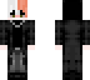 ginger and white haired emo