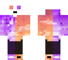 purple and orange hoodie
