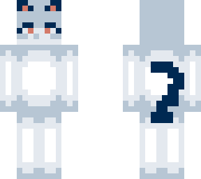 tall blue-white cat