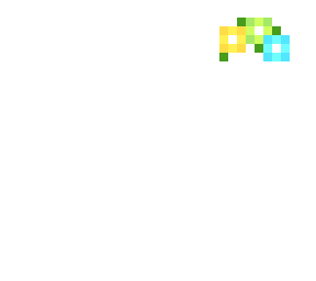 flower crown - easter yellow green & blue