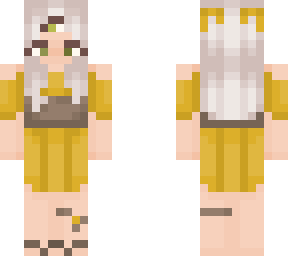 girl in yellow dress with third eye