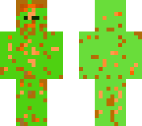 orange half green