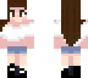a girl with a summer outfit