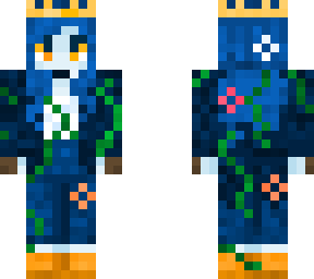 blue penguin inspired skin