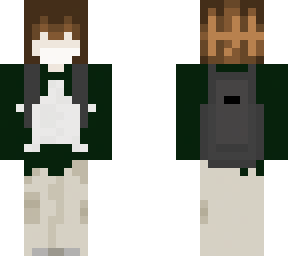 first skin (fixed)- tried to make me-hair inspo from orangejuiceollie