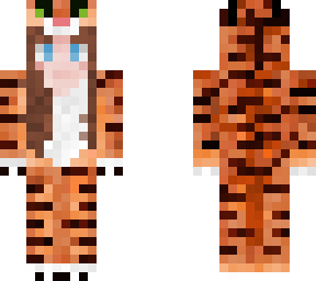 girl in tiger onesie