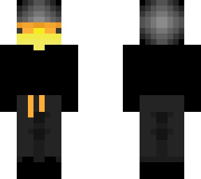 male - black outfit - stripes