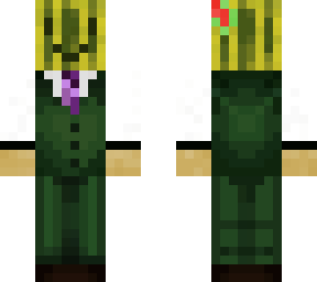 melon man in a suit