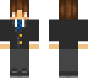 suit blue tie