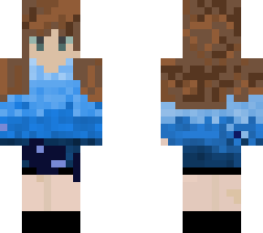blue outfit