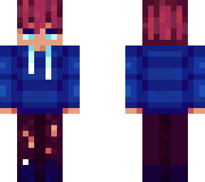 blue striped shirt