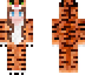 girl in tiger onesie v2 (wavy hair)