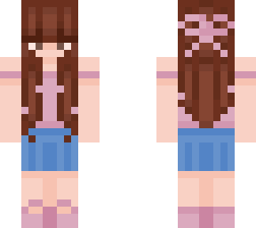me wit a blue skirt