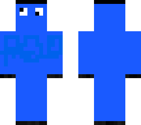 super scary blue monster